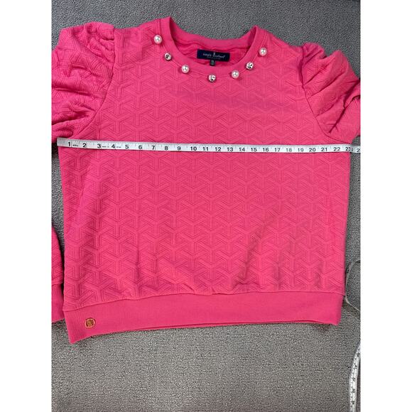 Simply Southern Lounge Set Quilted Sweat Suit Comfy Casual Feminine Pink XL - Picture 5 of 13